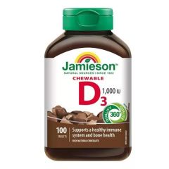 Jamieson D3 vitamin 1000NE szopogató tabletta csok 100x