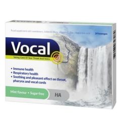Vocal szopogató tabletta Menta 24x
