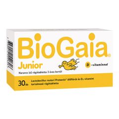 BioGaia Protectis Junior D3 rágótabletta narancs 30x