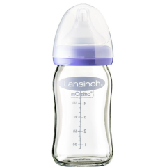 LANSINOH Glass Bottle 160 ml üveg cumisüveg 1x