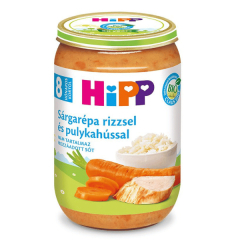 HiPP Bio Sárgarépa rizzsel és pulykahússal 8h+ 220g