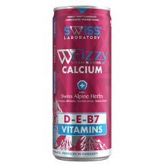 Swiss Fizzy Vitamins Kalcium D3 ital erdei málna 250ml