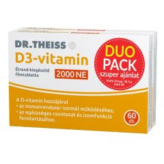 Dr. Theiss D3-vitamin 2000NE filmtabletta DUO 2x60x