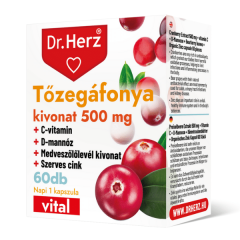 Dr.Herz Tőzegáfonya kivonat 500 mg kapszula 60x
