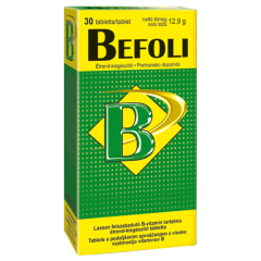 Befoli B-vitamin tartalmú retard tabletta 30x