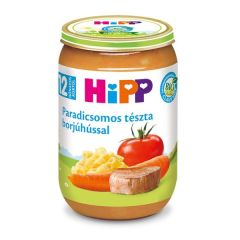 HIPP Bio Paradicsomos tészta borjúhússal 12hó+ 220g