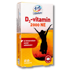 VitaPlus 1x1 D3 vitamin 2000NE filmtabletta 60x