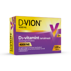 D-Vion 4000 NE D3-vitamint tabletta 120x