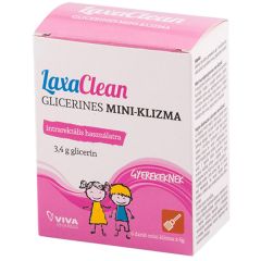 LaxaClean Glicerin Klizma mini gyermek 6x