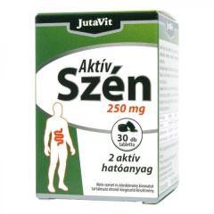 JutaVit Aktív szén 250 mg tabletta 30x