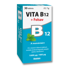 Vita B12 + Folsav 1000/400 mcg szopogató tabletta 30x