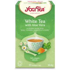 YogiTea Bio Fehér tea Aloe Verával 17x