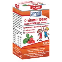 Jutavit C-vitamin 100mg tabletta acerola gyermekeknek 60x