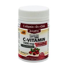 JutaVit C-vitamin 1000mg Csipkebogyó +D3+Cink retard 45x