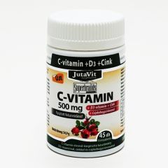JutaVit C-vitamin 500 mg Csipkeb.+D3+Cink retard 45x