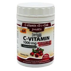 JutaVit C-vitamin 1000mg Csipkebogyó +D3+Cink retard 100x