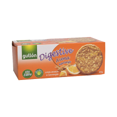 Gullon Digestive diabetikus zabpelyhes, narancsos keksz 425g