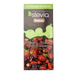 Torras Stevia erdei gyümölcsös étcsokoládé 125g