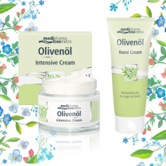 Olivenöl csomag: intenzív bőrkondicionáló arckrém+kézkrém