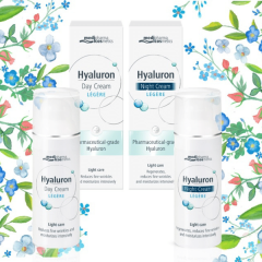 Medipharma Cosmetics Hyaluron csomag: nappali Legere+éjszakai arckrém