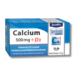 JutaVit Calcium 500 mg+D3 tabletta 50x