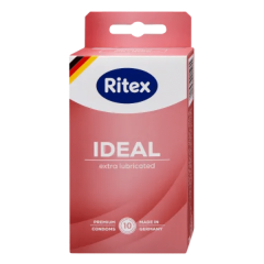 Ritex Ideal óvszer 50%-al több sikosítóval 10x