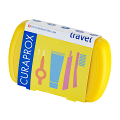 Curaprox Travel Set Utazó készlet sárga