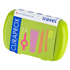 Curaprox Travel Set Utazó készlet zöld