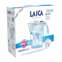 Laica Stream Line vízszűrő kancsó fehér + Mg active bi-flux szűrőbetét
