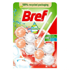 Bref ProNature Premium WC frissítő - Grapefruit 3x