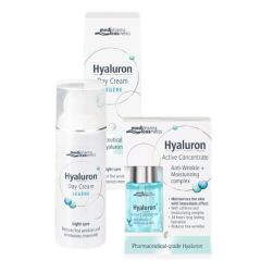 Medipharma Hyaluron csomag: nappali arckrém+Hidratáló Elixír koffeinnel