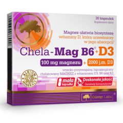 Olimp Labs Chela-Mag B6+D3 30x - Magnézium D3-vitaminnal a maximális felszívódásért