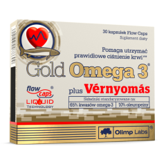 Olimp Labs Gold Omega 3 plus Vérnyomás Olívalevél kapszula 30x - Vérnyomásegyensúly