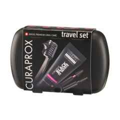 Curaprox Travel Set Utazó készlet Black is White