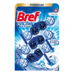 Bref Premium WC frissítő Chlorine (Color Aktív) 3x50g