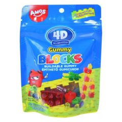 Amos 4D Fun&Play Gummy Blocks építhető gumicukor 100g