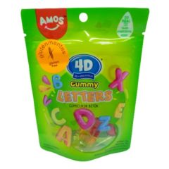 Amos 4D Fun&Play Gummy Letters gumicukor betű forma 100g