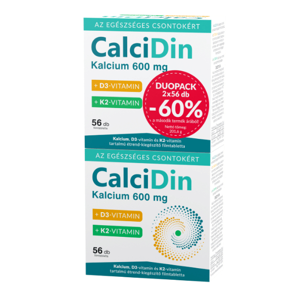CalciDin Kalcium D3 K2 filmtabletta 2x56x