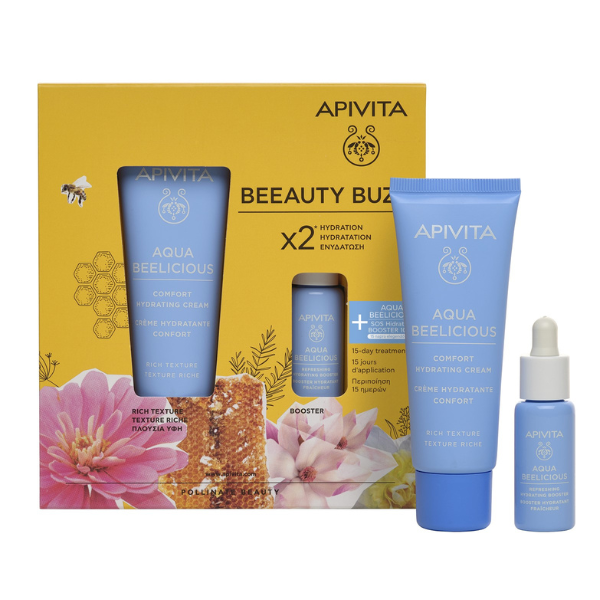 Apivita Aqua Beelicious nyári hidratáló csomag (zsíros/kombinált bőrre)