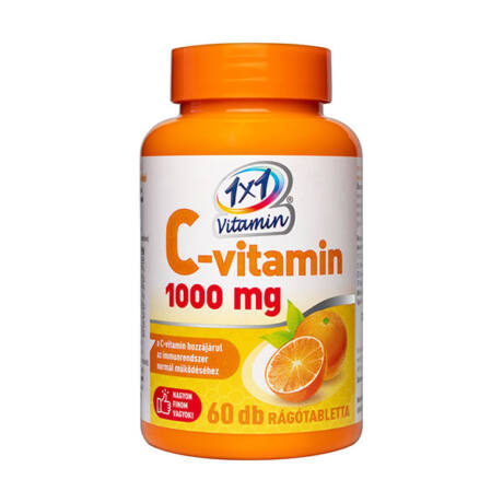 1x1 Vitaday C-vitamin 1000 mg rágótabletta narancs 60x