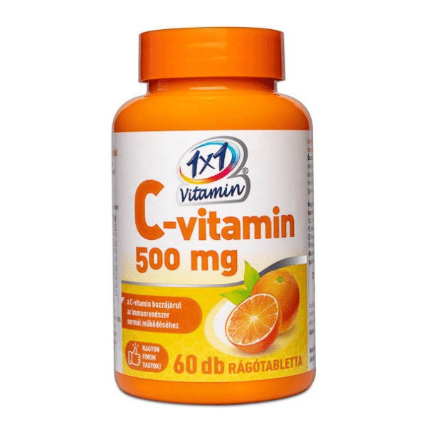 1x1 Vitaday C-vitamin 500 mg rágótabletta narancs (60x)