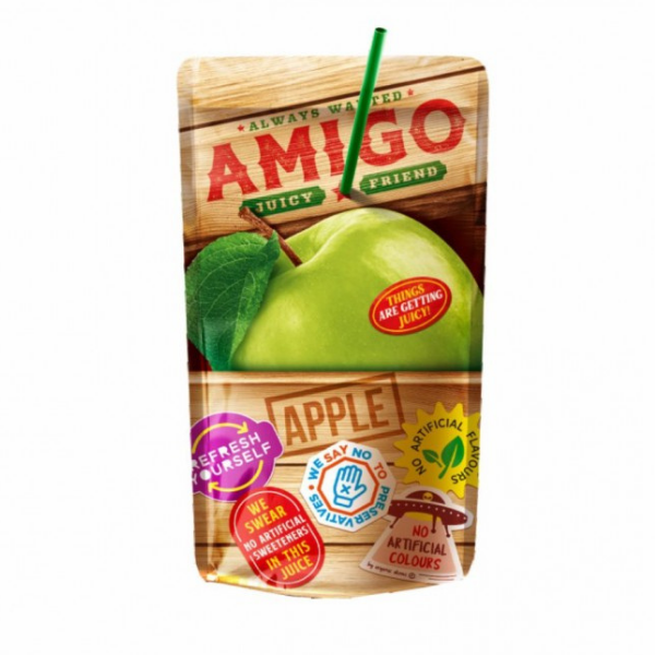 Amigo szívószálas alma 200ml